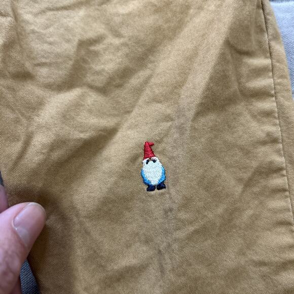 Gnome Embroidered Osh Kosh Boys Khakis Pants 18-24 Months Brown - Picture 3 of 8